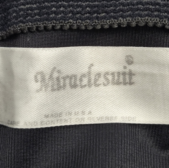 MIRACLESUIT ONE PIECE BATHING SUIT SWIMWEAR BLACK BROWN CHEETAH PRINT WOMEN 12 - Picture 10 of 14